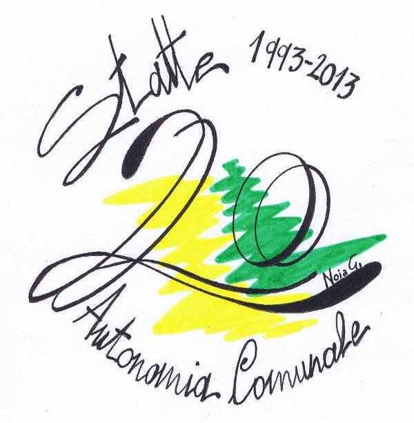 Logo del 20° dell'Autonomia di Statte realizzato da Giovanna Noia